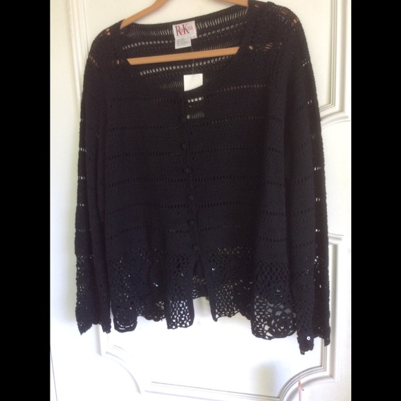 Crochet button up cardigan Size 24 - Picture 1 of 4